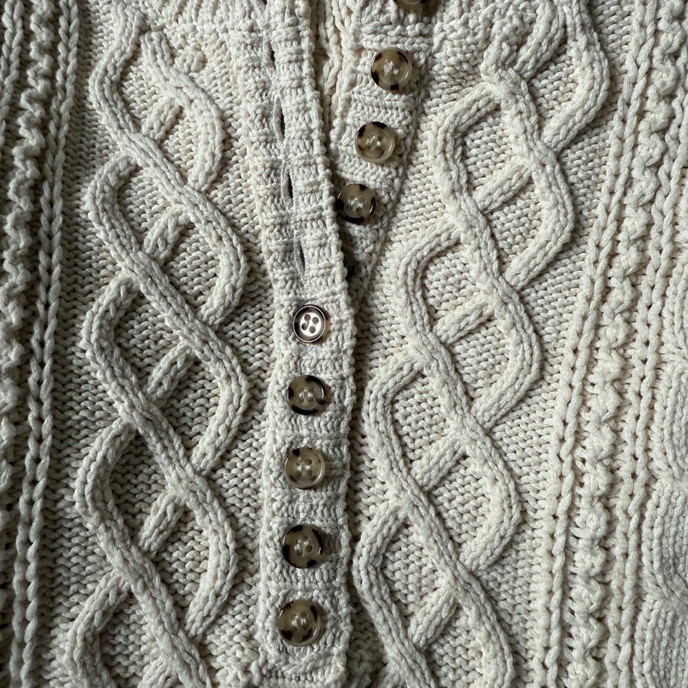 Sezane Bree Jumper Cream - Size XS - Picture 3 of 9